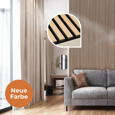 Akustikpaneel Eiche Natur 240 x 60 cm