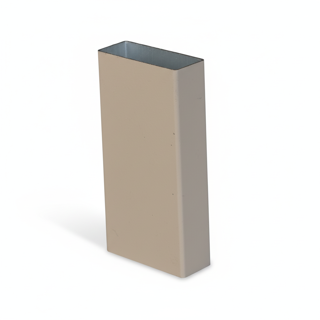 Muster Aluminium Sichtschutzzaun MARIO Schmal Seidengrau