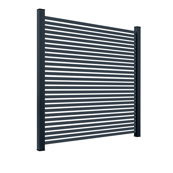 Aluminium Sichtschutzzaun MARIO Schmal Anthrazit