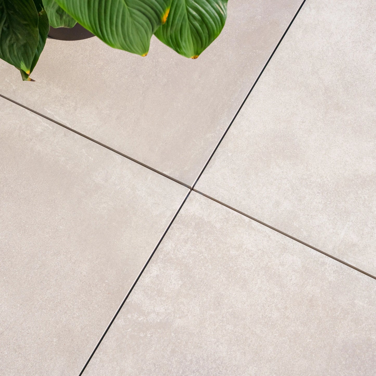 Komplettpaket Terrassenplatte White 60x60x2cm