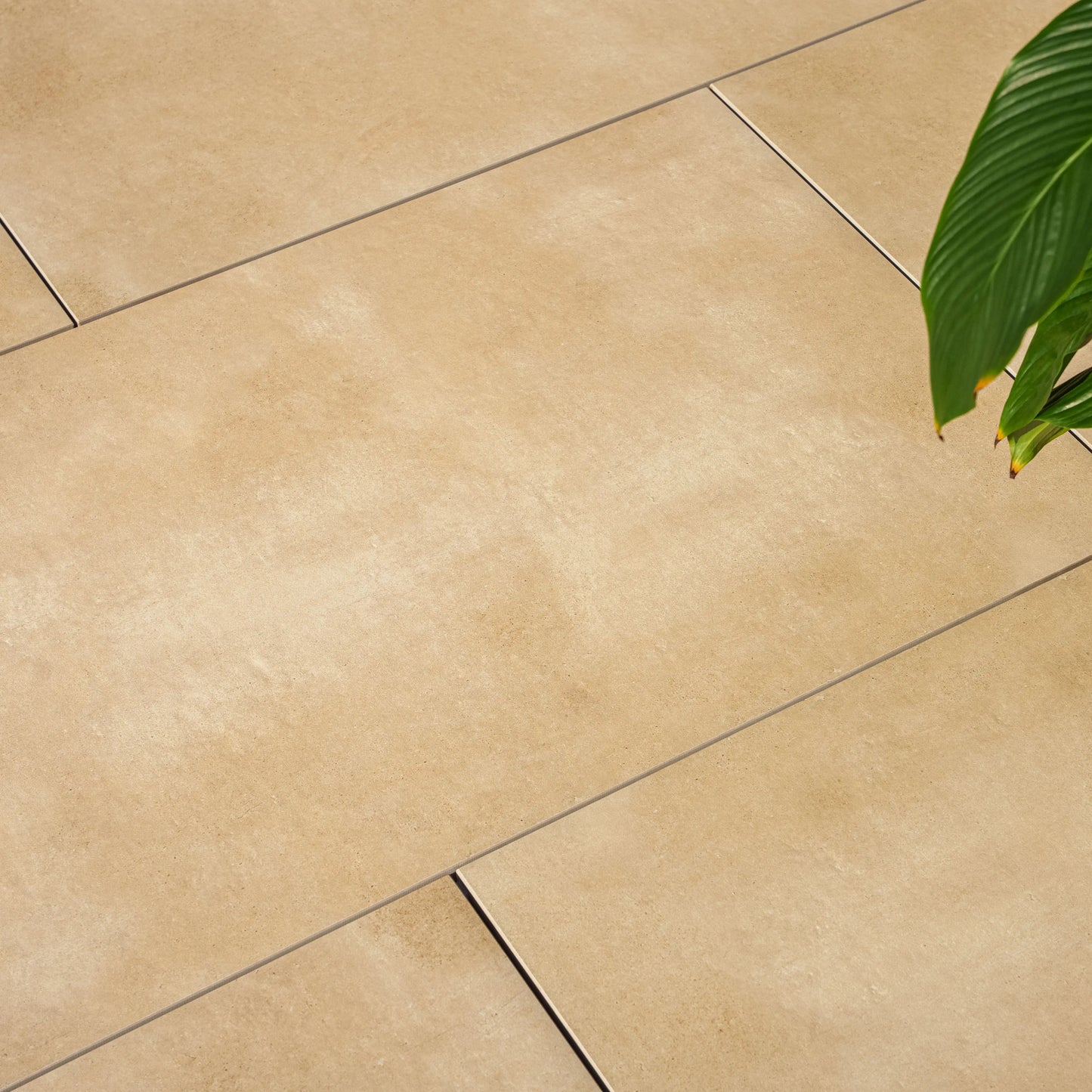 Komplettpaket Terrassenplatte Grande Cream 120x60x2cm
