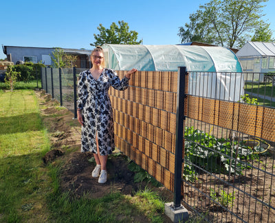 Zaunprojekt: So hat Linda Holdt ihren Sichtschutzzaun gebaut