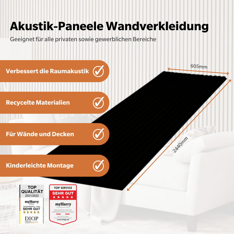 Wandverkleidung Akustikpaneel Comfort Eiche