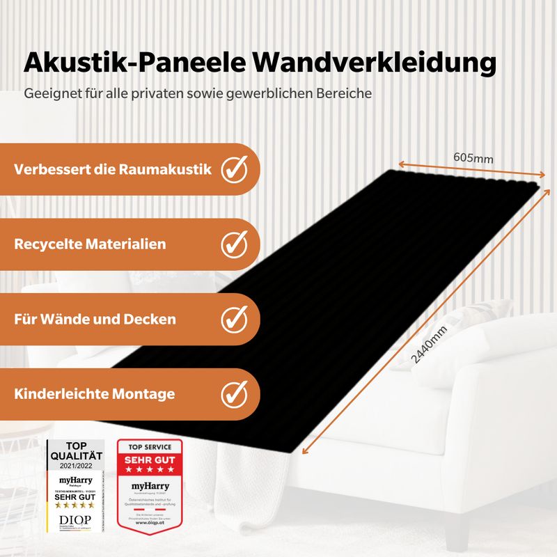 Akustikpaneel Eiche Comfort 244 x 60 cm