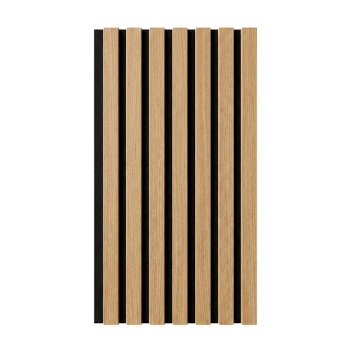Akustikpaneel Premium Eiche – Filz Schwarz 244 × 60 cm