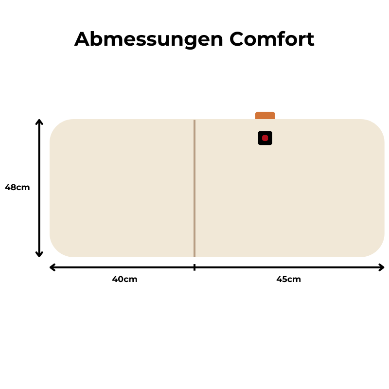 Beheizbares Sitzauflage Comfort Beige
