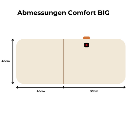 Beheizbares Sitzauflage Comfort BIG Beige