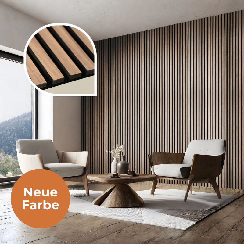 Akustikpaneel Eiche Geräuchert 240 x 60 cm