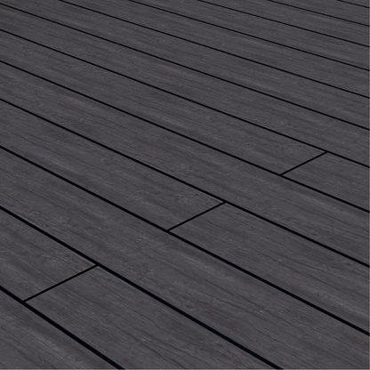 WPC Terrassendiele Massiv Antik Nero