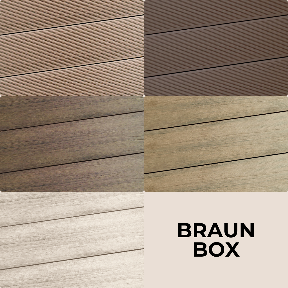 WPC Musterbox Braun