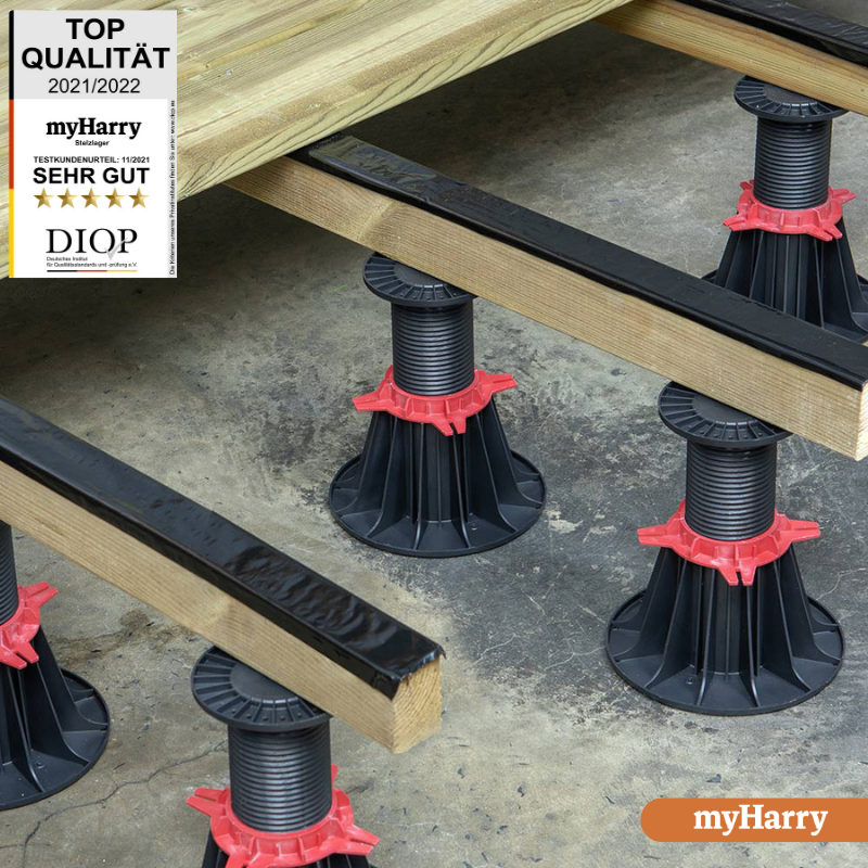 Palettenware Balkenlager 150-260mm für Terrassendielen