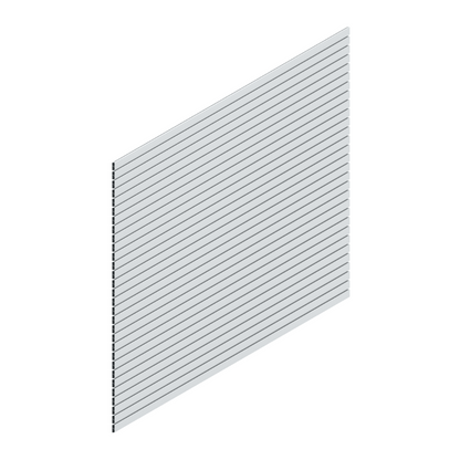 ALU-ROM Sichtschutzzaun Stecksystem Silber / Anthrazit Komplettset