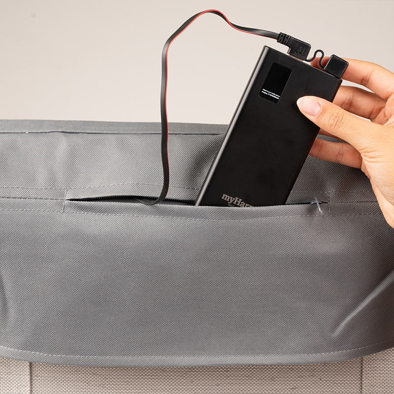 Beheizbare Sitzauflage Comfort Grau