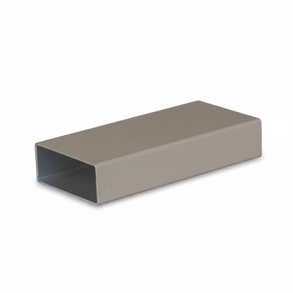 Muster Aluminium Sichtschutzzaun MARIO Schmal Seidengrau