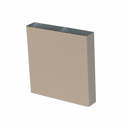 Muster Aluminium Sichtschutzzaun MARIO Breit Seidengrau