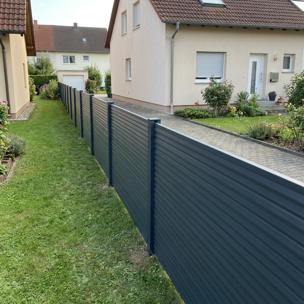 Aluminium Sichtschutzzaun Rhombus MARIO Anthrazit