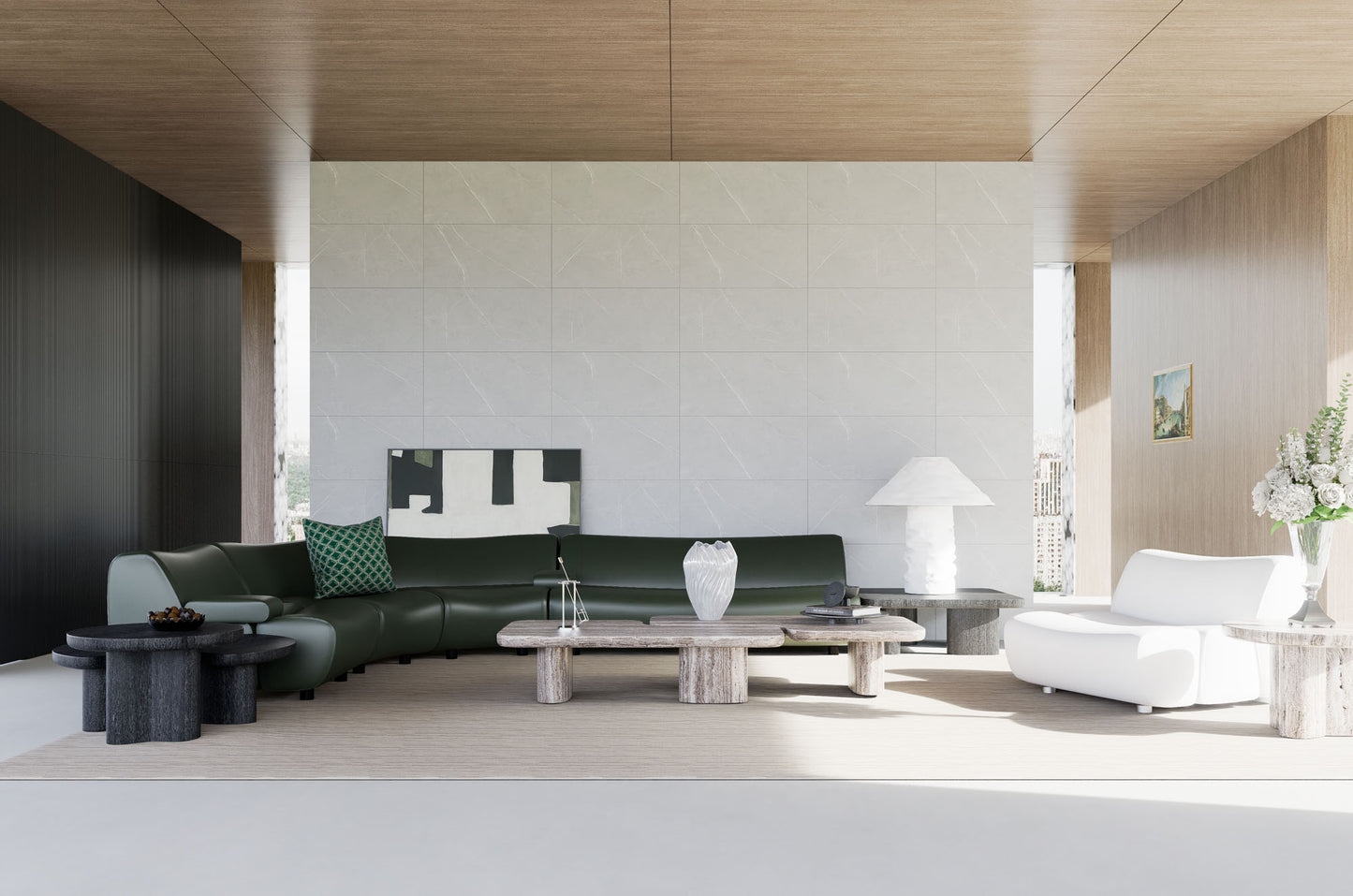 SPC-Wandverkleidung Grau Feinstruktur 800x400mm