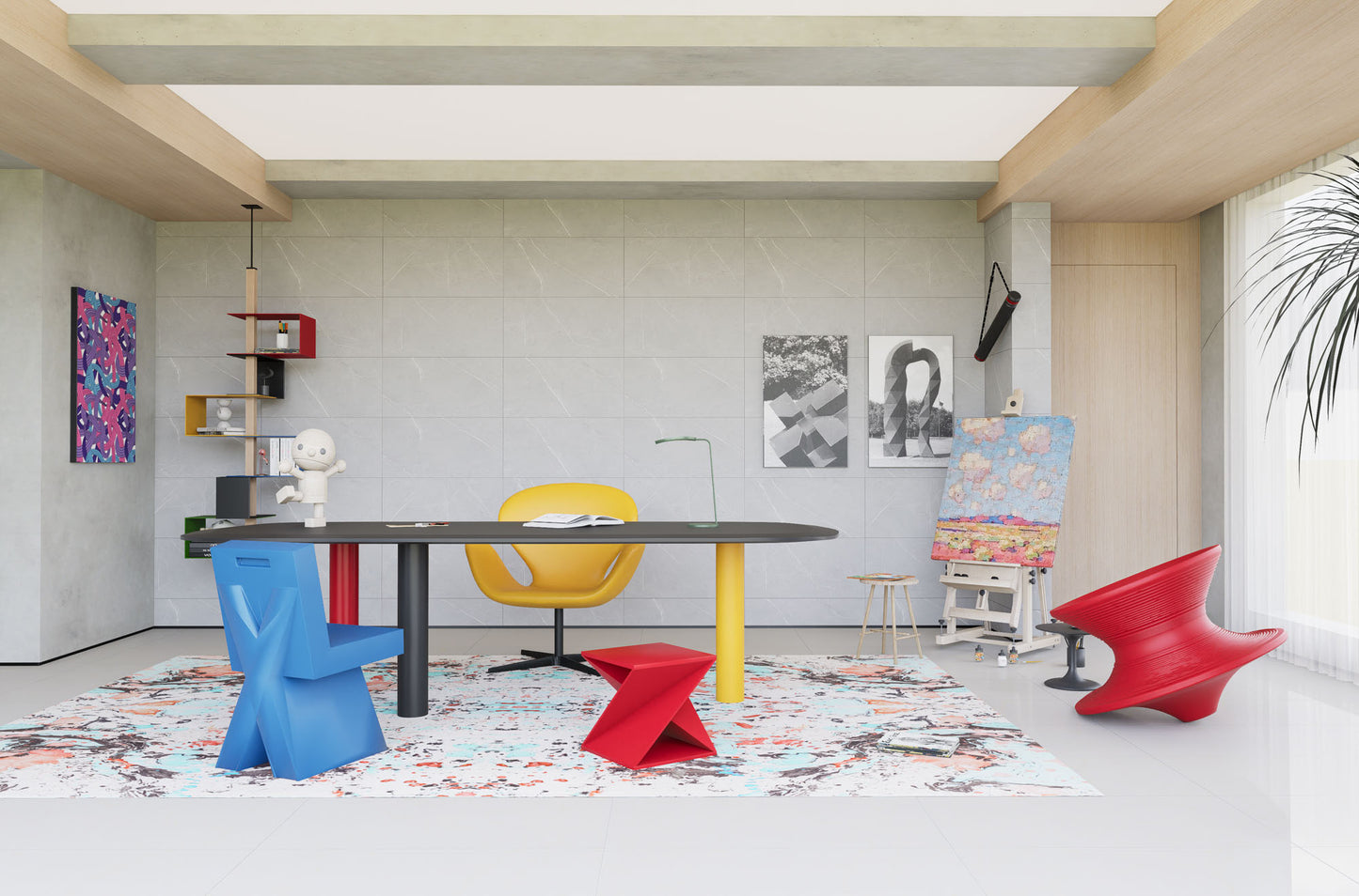 SPC-Wandverkleidung Grau Feinstruktur 800x400mm