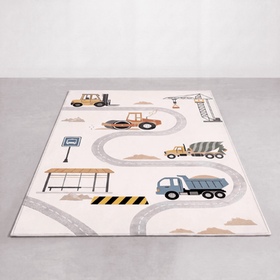 Kinderteppich Engineering Vehicle waschbar