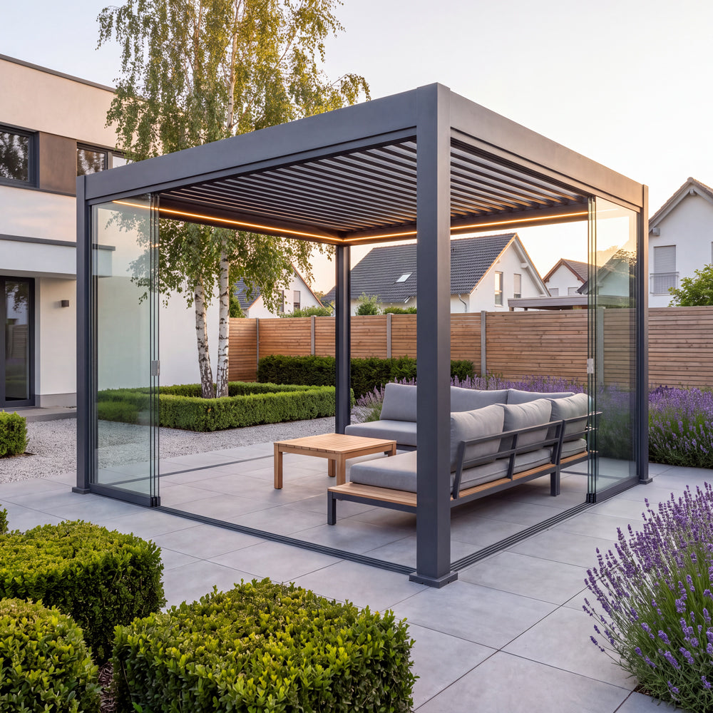 Glaswand-Element für SkyShade Pro – 3 m