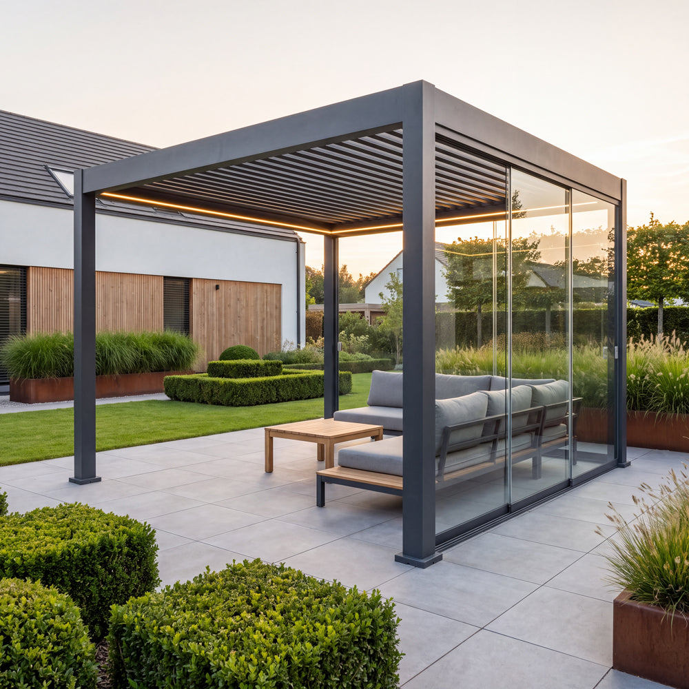 Glaswand-Element für SkyShade Pro – 3 m