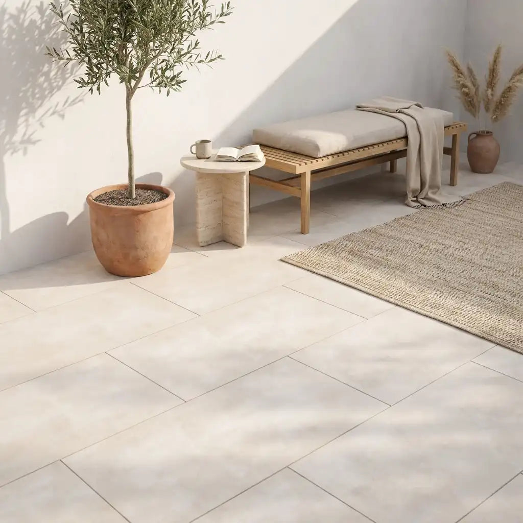 Komplettpaket Terrassenplatte Grande Light 120x60x2cm