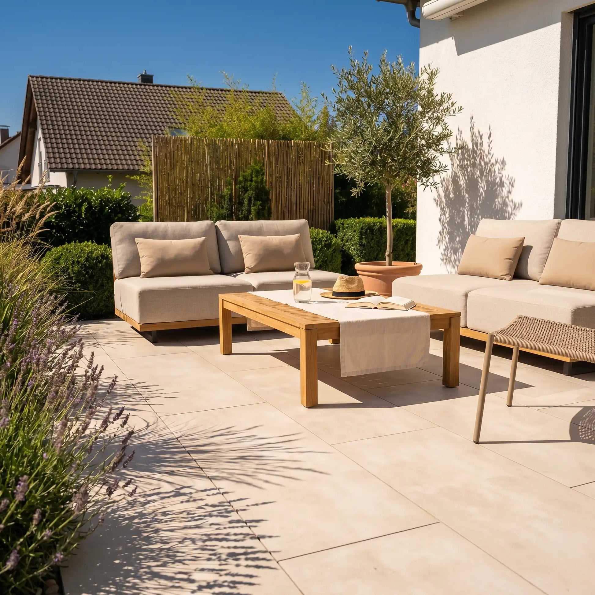 Komplettpaket Terrassenplatte Grande Light 120x60x2cm