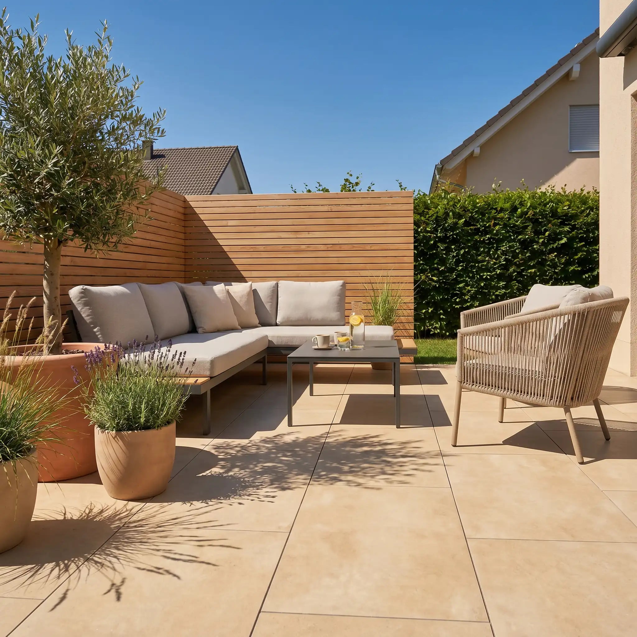 Terrassenplatte Grande Cream 120x60x2cm