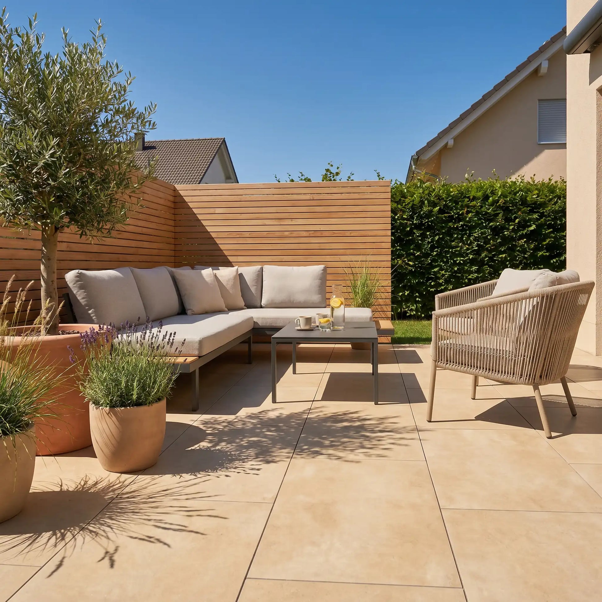 Terrassenplatte Grande Cream 120x60x2cm