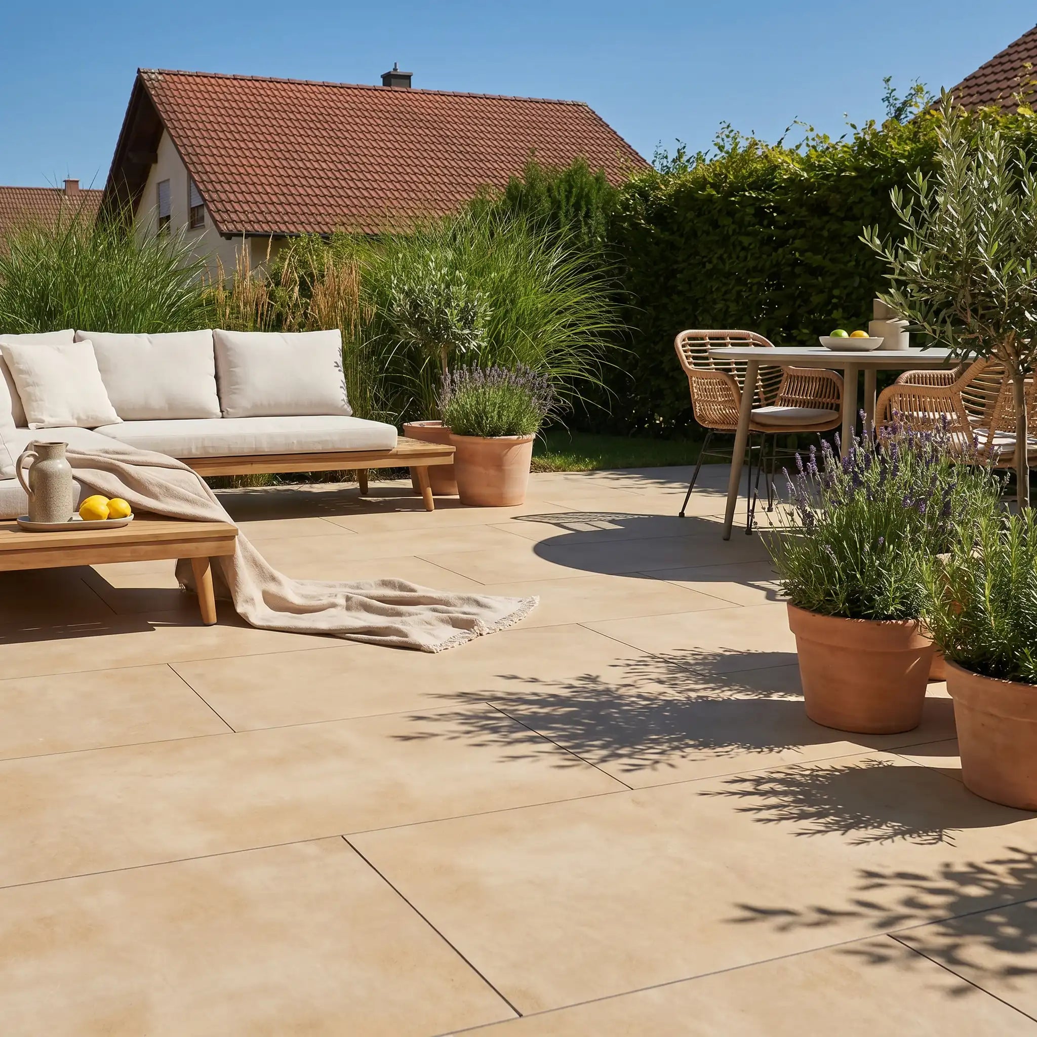Terrassenplatte Grande Cream 120x60x2cm