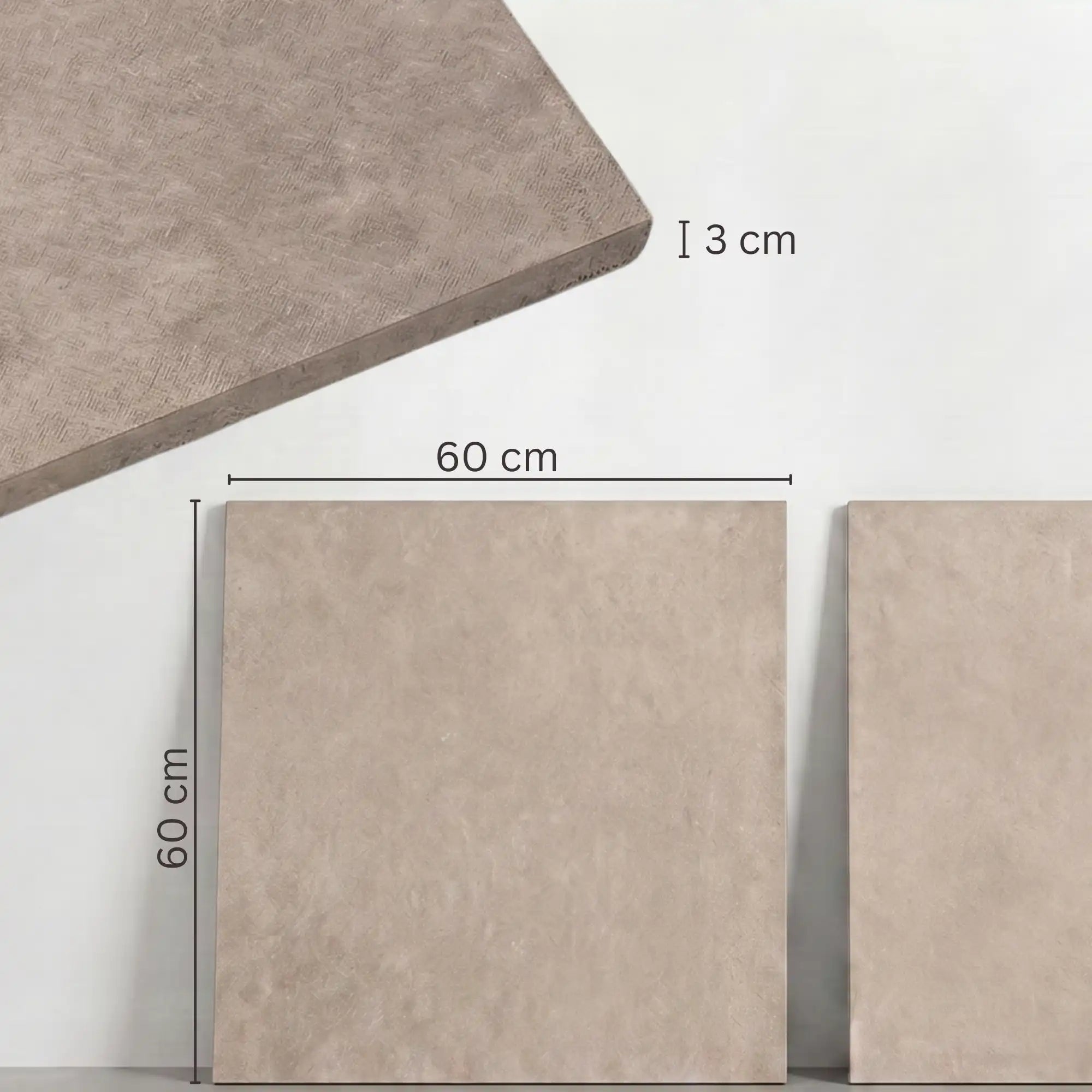 Extra starke Terrassenplatte Light 60x60x3cm
