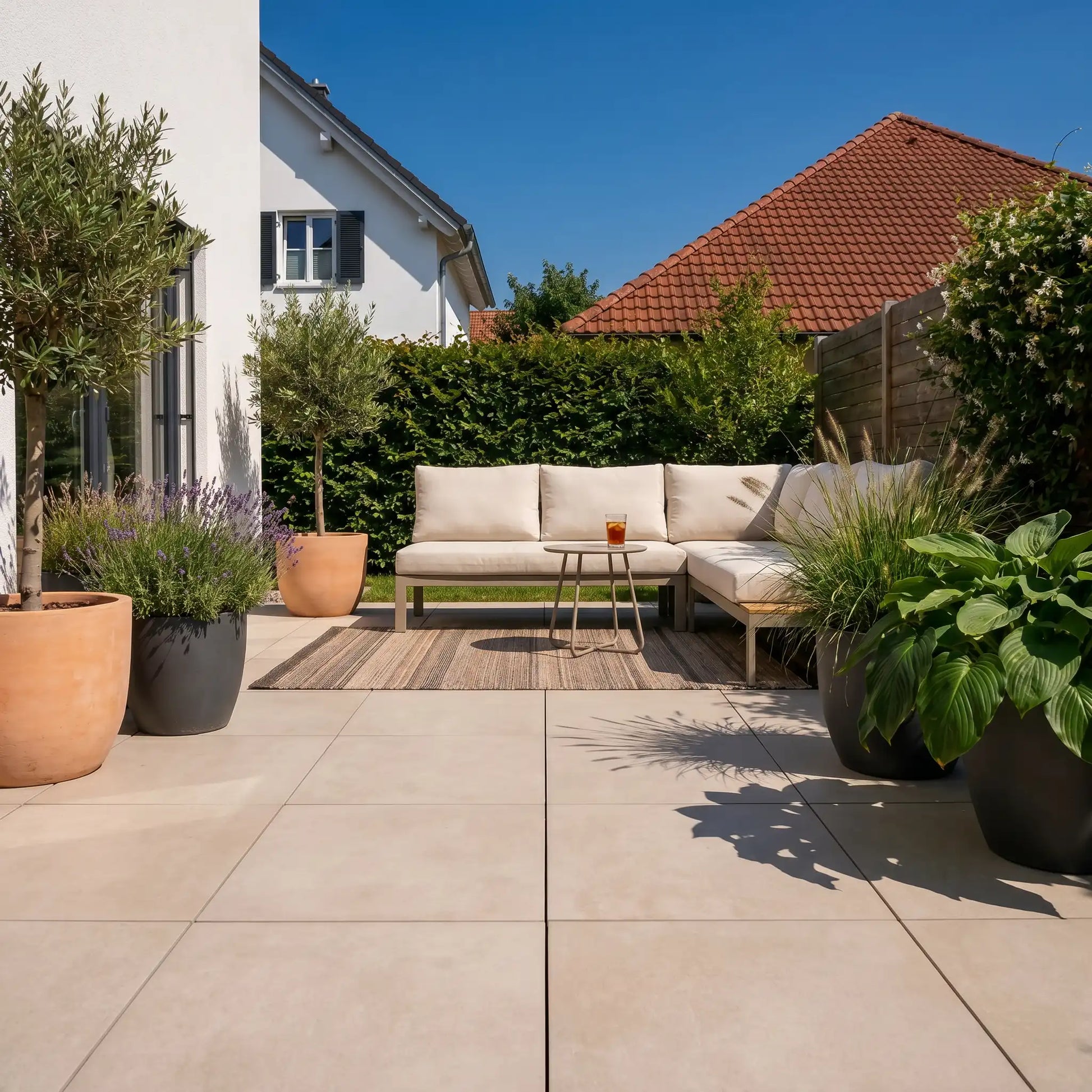 Komplettpaket Terrassenplatte Natural 60x60x2cm