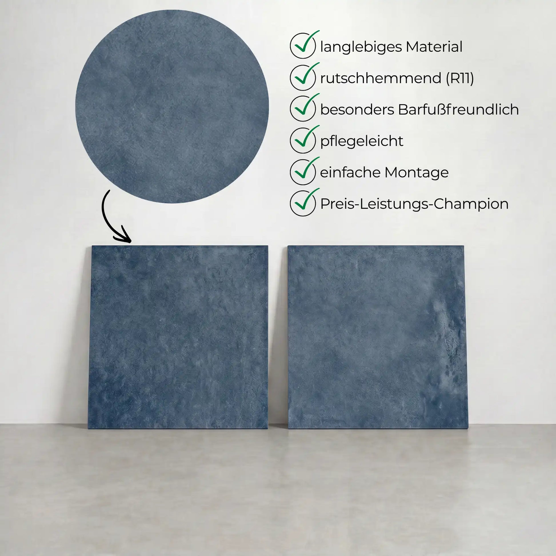 Komplettpaket Terrassenplatte Nero 60x60x2cm