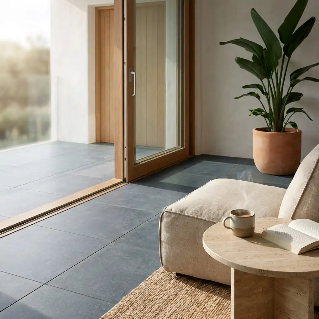 Komplettpaket Terrassenplatte Nero 60x60x2cm