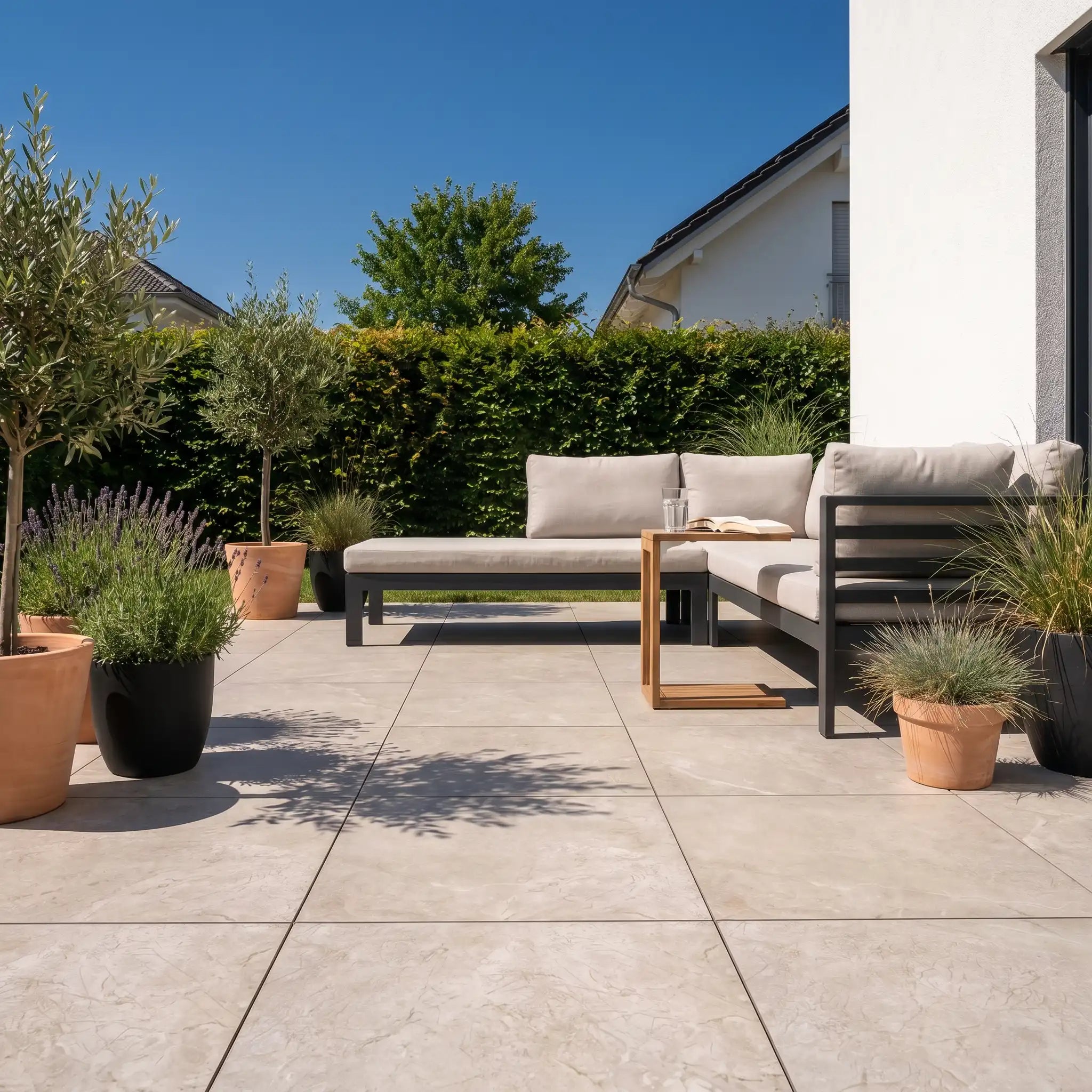 Terrassenplatte Quarz 60x60x2cm