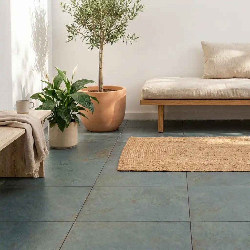 Komplettpaket Terrassenplatte Rustikal 60x60x2cm