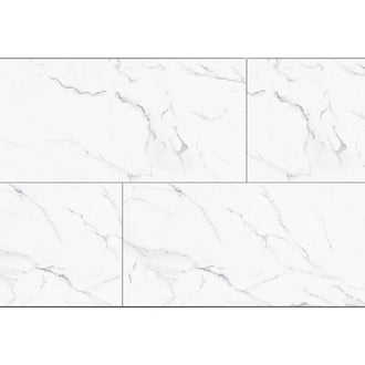 SPC-Wandverkleidung Marmor Weiß 800x400mm