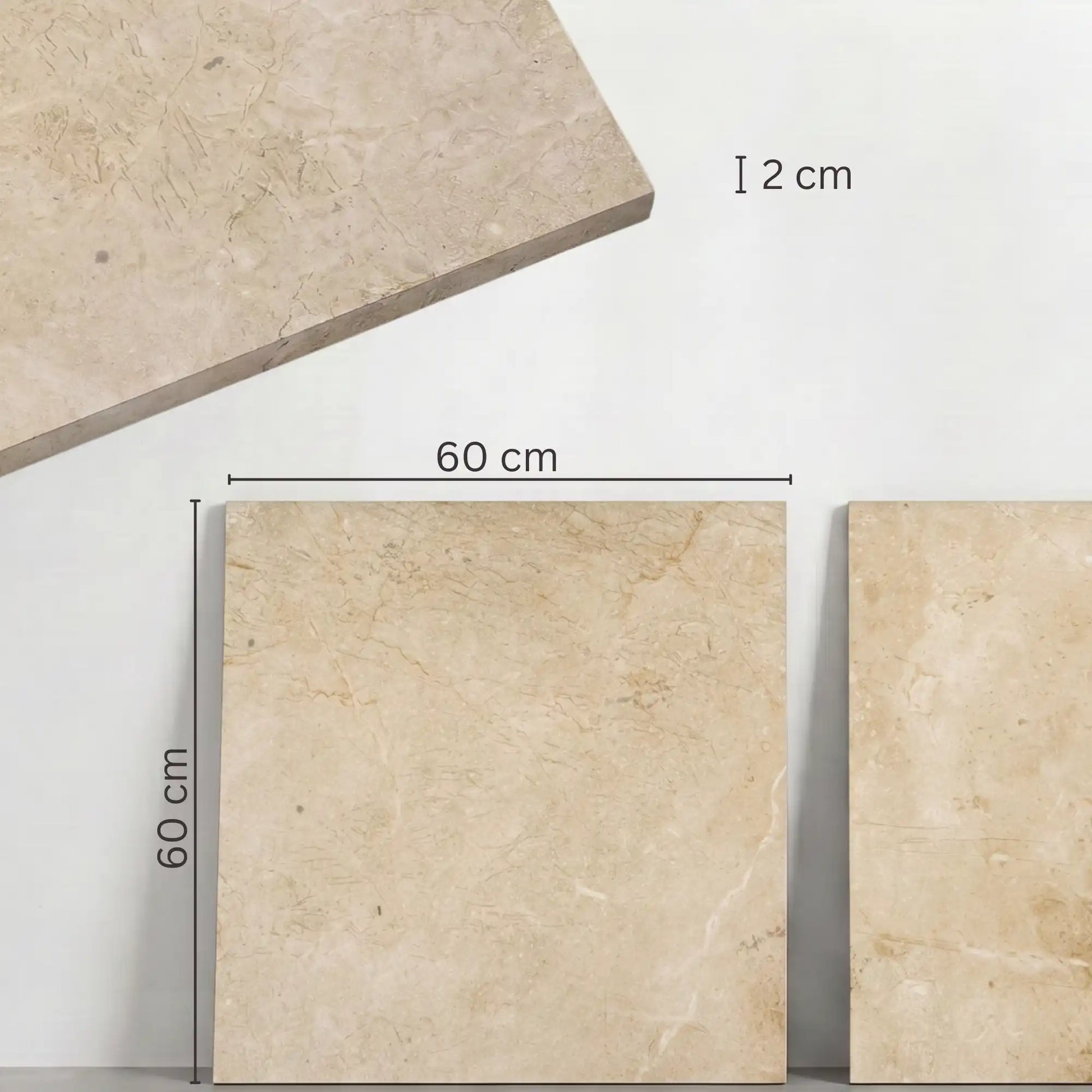Terrassenplatte Sand 60x60x2cm