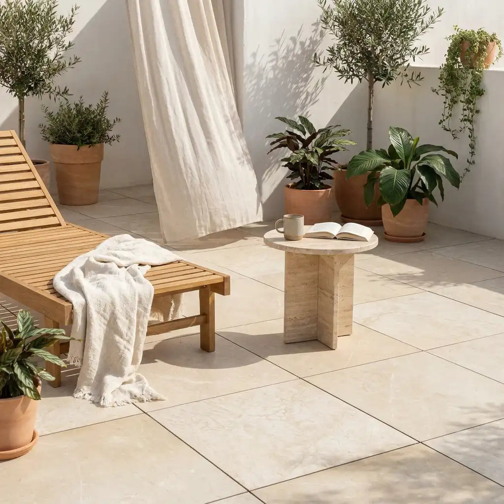 Terrassenplatte Sand 60x60x2cm
