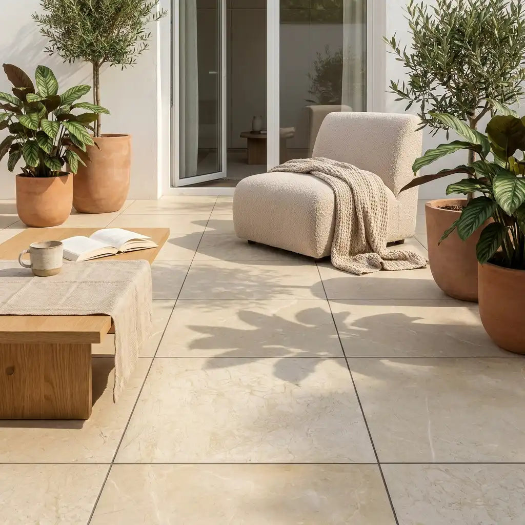 Terrassenplatte Sand 60x60x2cm