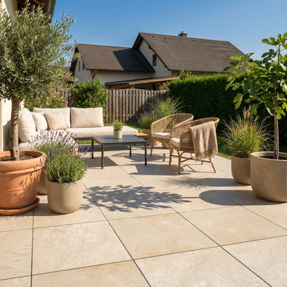 Terrassenplatte Sand 60x60x2cm