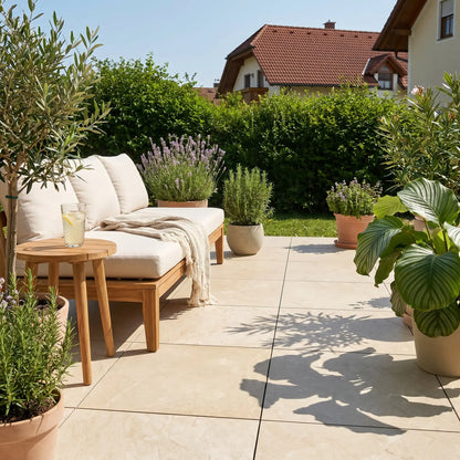 Terrassenplatte Sand 60x60x2cm