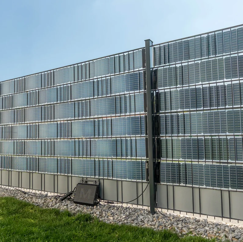Solar Mini-PV-Anlage für Doppelstabmattenzaun – 1600 W (936 Wp)