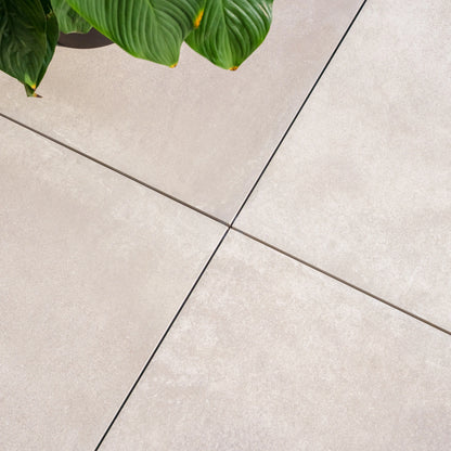 Komplettpaket Terrassenplatte White 60x60x2cm