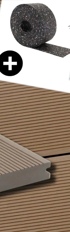 WPC-Komplettset Bangkirai ECO Massivdiele