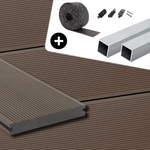 WPC-Komplettset Diamantnuss ECO Massivdiele