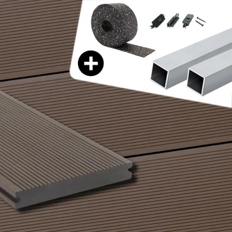 WPC-Komplettset Diamantnuss ECO Massivdiele