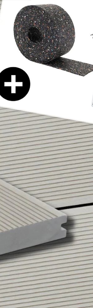 WPC-Komplettset Sand ECO Massivdiele