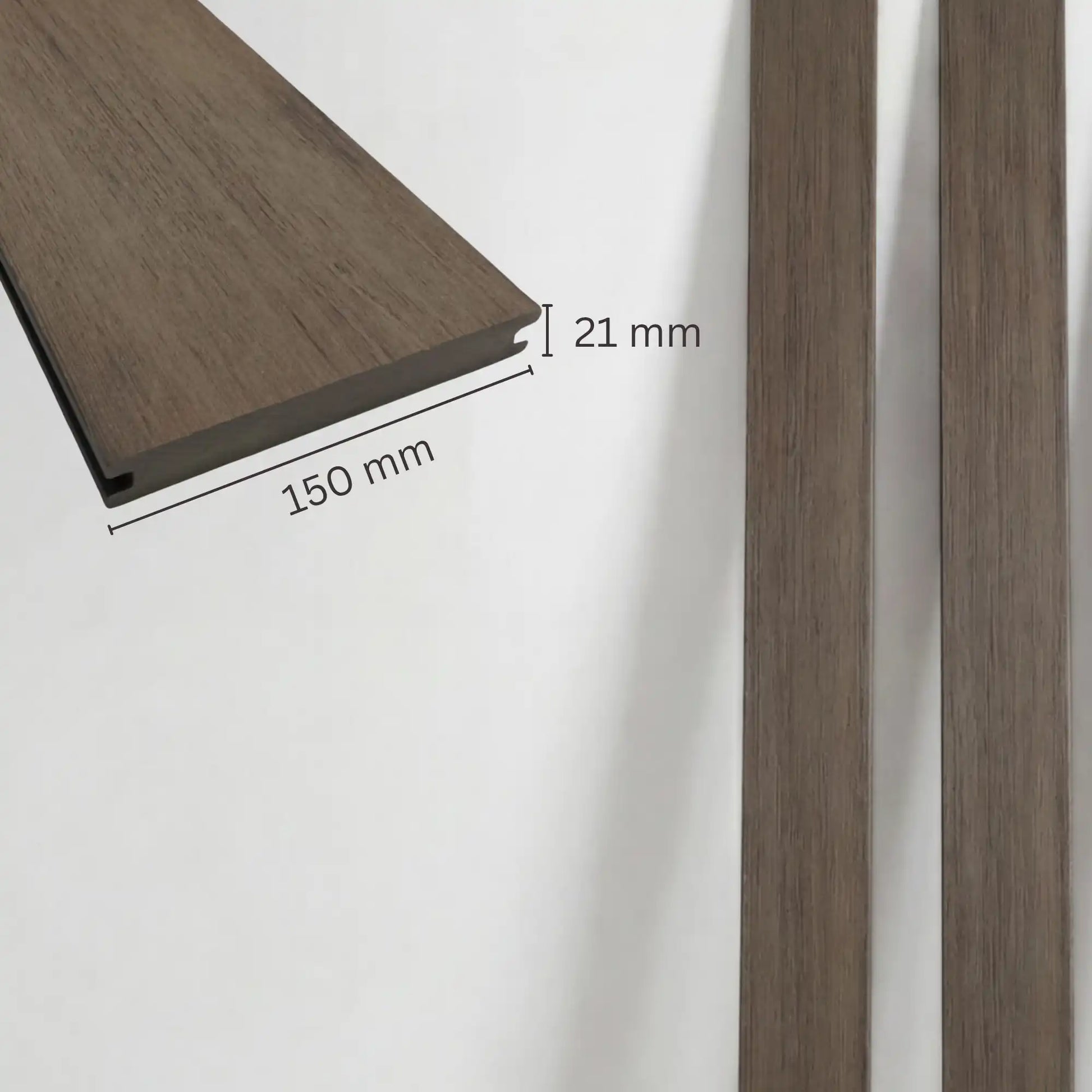 WPC-Komplettset Natur Antik Massivdiele