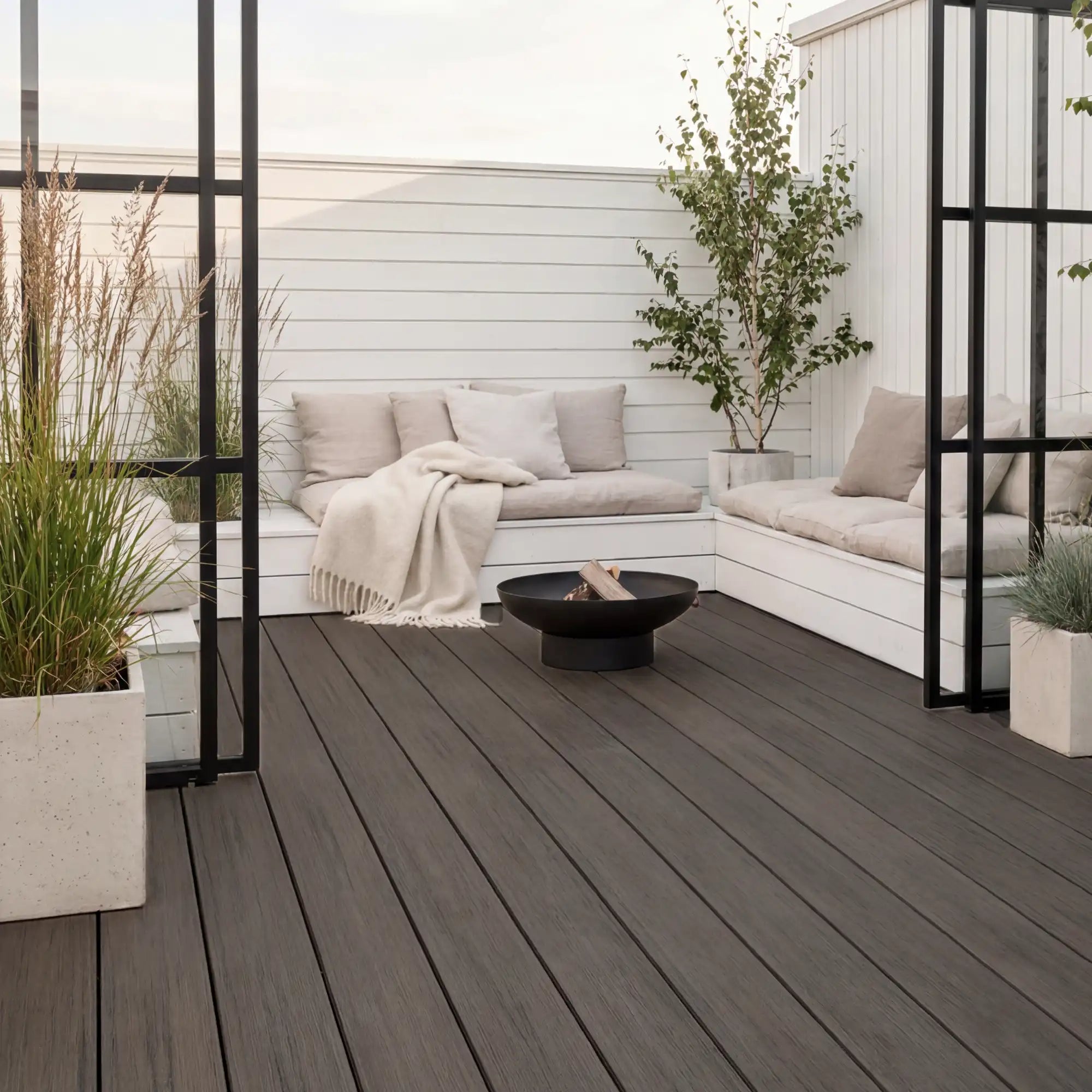 WPC-Komplettset Natur Antik Massivdiele